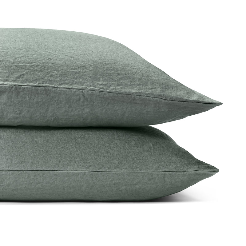 Pillowcase Set in Woods — 190gsm European flax linen