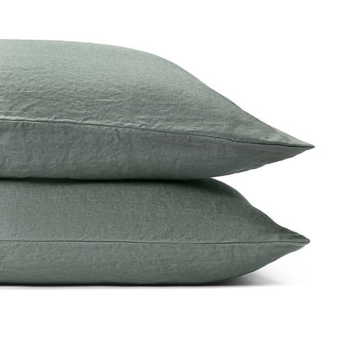 Pillowcase Set in Woods — 190gsm European flax linen