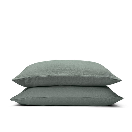 Pillowcase Set in Woods — 190gsm European flax linen