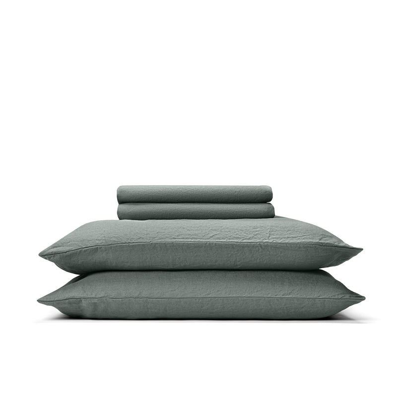 Sheet Set in Woods — 190gsm European flax linen