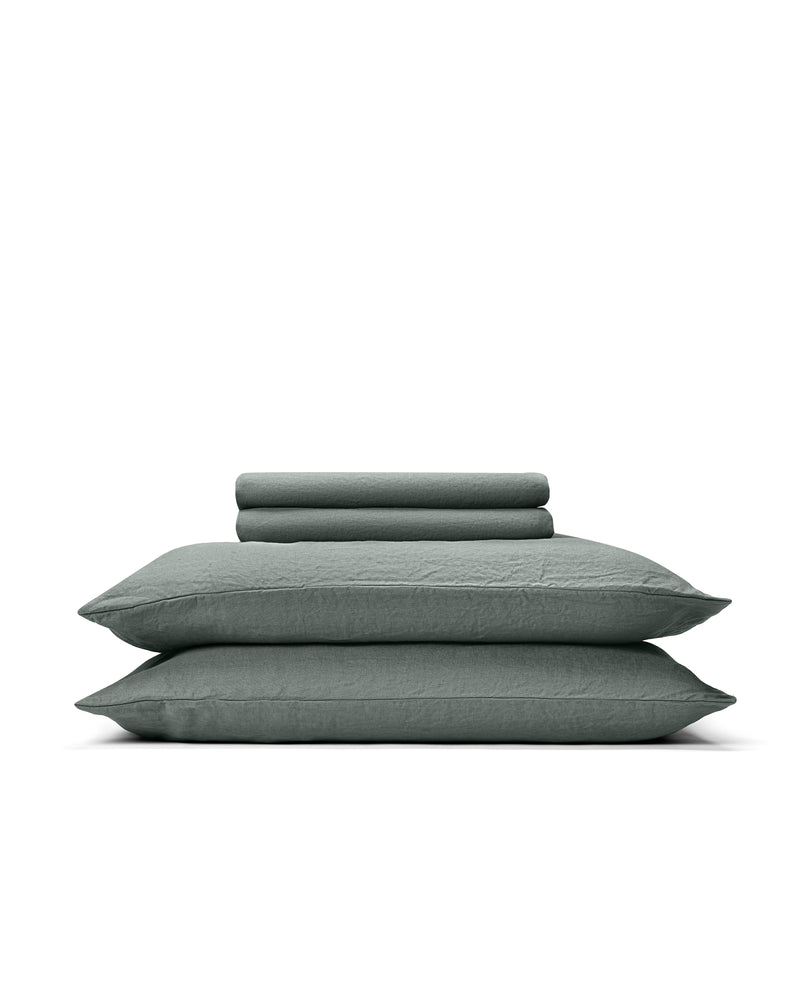 Sheet Set in Woods — 190gsm European flax linen